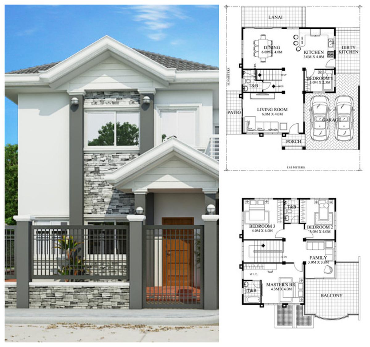 Desain Rumah 2 Tingkat