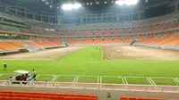 Jakarta International Stadium (JIS) direnovasi untuk Piala Dunia U-17 2023. (Bola.com/Dok.Istimewa).