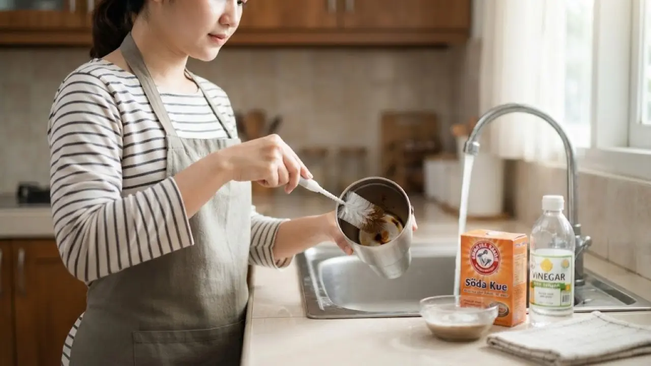 Cara Menghilangkan Noda Teh yang Menempel di Dasar Tumbler