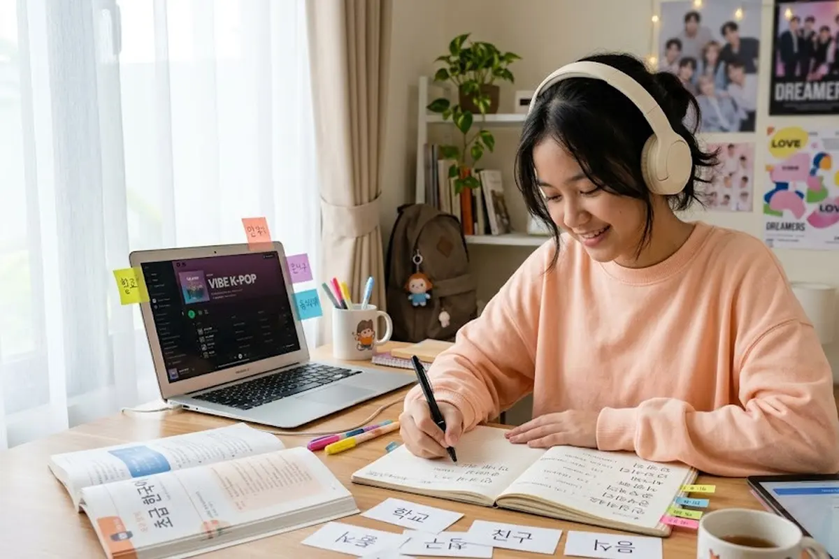Kebiasaan Sederhana Fans K-Pop untuk Meningkatkan Kemampuan Bahasa Korea