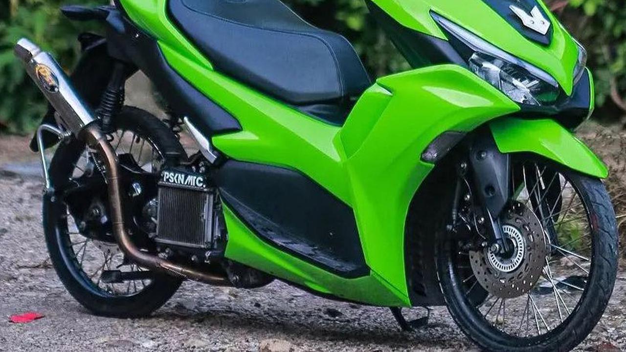 10 Foto Modifikasi Yamaha Aerox dengan Tampilan Sporty Abis, Kini Jadi Idola Remaja