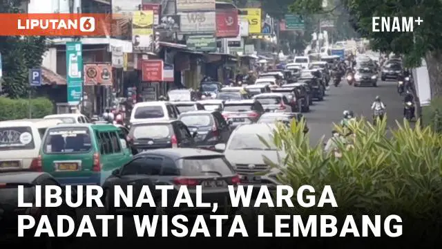 VIDEO: Libur Natal, Arus Lalu Lintas Menuju Lembang Padat Merayap