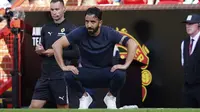 Skuad asuhan Ruben Amorim harus menerima kekalahan 0-1 dalam laga perdana mereka di Liga Inggris musim 2025/2026. (AP Photo/Dave Thompson)