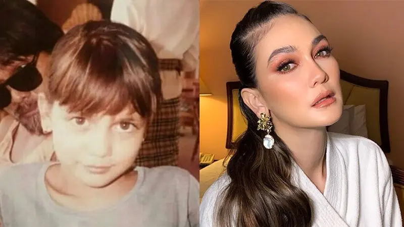 6 Potret Masa Kecil Luna Maya, Bule Banget