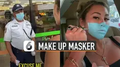 Aksi kurang terpuji ditunjukkan oleh dua orang bule ini ketika menggunakan make up mirip masker dan mengelabui satpam. Beruntung kedua bule itu berhasil ditangkap.