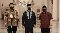 Gubernur DKI Jakarta Anies Baswedan saat membuka rapat kerja FKDM. (Istimewa)