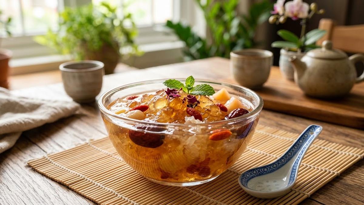 Cara Membuat Dessert Peach Gum, Resep Simpel untuk Sajian Lezat yang Kaya Manfaat
