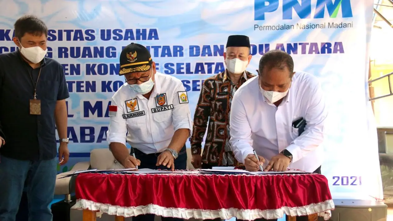 PNM Bersinergi dengan Pemkab Konawe Selatan dalam Mendukung Pemberdayaan Masyarakat