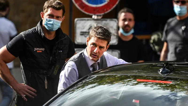 Tom Cruise lanjutkan syuting Mission Impossible 7 di Roma
