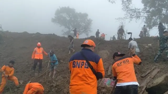 Operasi pencarian dan pertolongan (SAR) korban longsor yang melanda Kabupaten Tana Toraja, Sulawesi Selatan, secara resmi dihentikan. (Liputan6.com/ Dok BNPB)