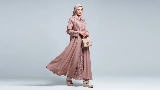 8 Model Gamis Abaya Arab yang Elegan, Tampil Mewah dan Cantik Ala Wanita Timur Tengah