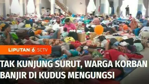 VIDEO: Banjir di Wilayah Demak dan Kudus Belum Surut, Warga Korban Banjir Mengungsi