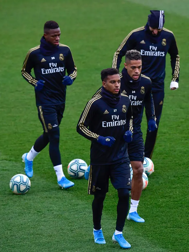 Intip Pemain Real Madrid Latihan Jelang  El Clasico