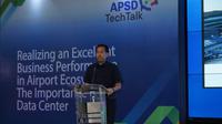 President Director PT Angkasa Pura II Muhammad Awaluddin dalam  Seminar Nasional “APSD Tech Talk” dengan tema “Realizing an Excellent Business Performance in Airport Ecosystem: The Importance of Data Center”. (Istimewa)