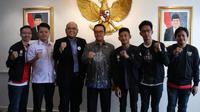 Tim PES 2019 Indonesia, yang akan berlaga di Kejuaraan Dunia PES 2019, di London, Inggris. (FOTO / Ist)