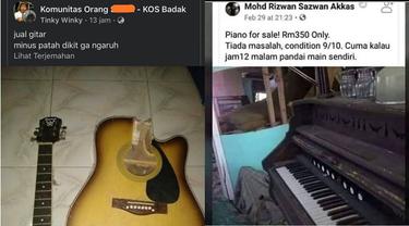 6 Status Facebook Jualan Alat Musik Ini Kelewat Unik, Minat?