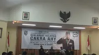 Deklarasi Relawan Cakra AHY di Gedung Joeang ‘45 Menteng, Jakarta Pusat, Senin (30/7/2018). (Liputan6.com/Devira Prastiwi)
