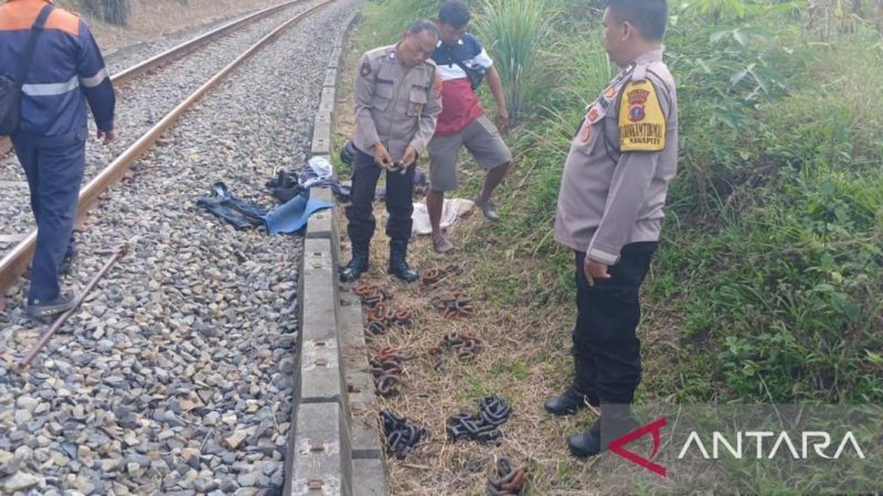 Awas Bahaya! KAI Divre I Sumut Tangkap Pelaku Pencurian Penambat Rel Kereta Api, Satu Polsuska Terluka