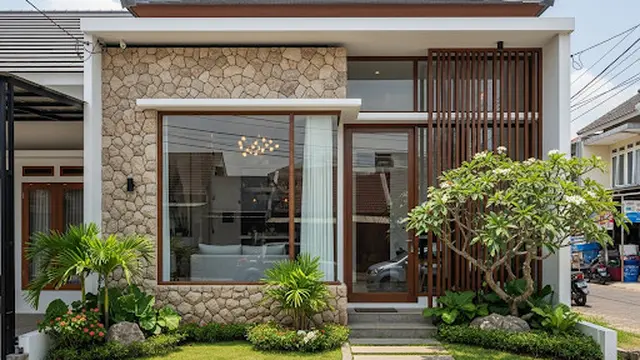 Rumah 5x10 Bergaya Modern Tropis