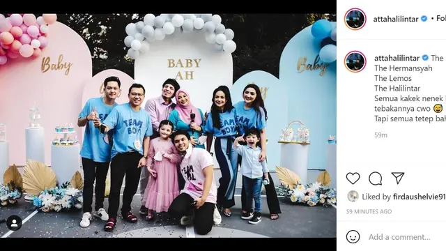 Aurel Hermansyah - Atta Halilintar (Foto: Instagram/@attahalilintar)