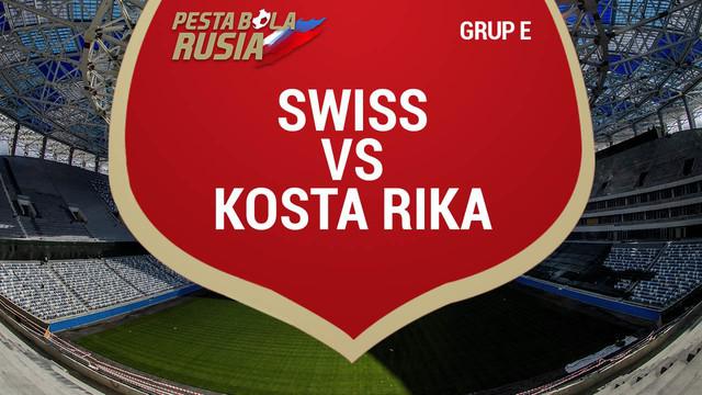 Timnas Swiss berhasil melaju ke babak 16 besar meski pada laga terakhir grup E mereka ditahan imbang Kosta Rika 2-2.