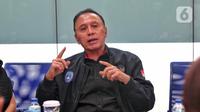 Ketua Umum PSSI Mochamad Iriawan saat mengunjungi Liputan6.com di Jakarta, Selasa (1/11/2022). (Liputan6.com/Angga Yuniar)