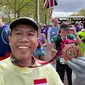 Anggota Komisi XI DPR  Mukhamad Misbakhun mengikuti ajang TCS London Marathon 2024.  (Foto: Istimewa).
