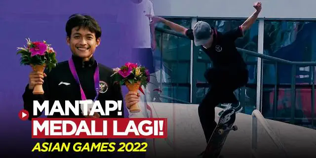 VIDEO: Aksi Sanggoe Darma Tanjung yang Sukses Raih Medali Perak Skateboard di Asian Games 2022