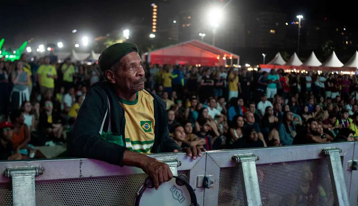 Kekalahan ini sekaligus menghentikan langkah Brasil di Copa America 2024. (TERCIO TEIXEIRA/AFP)