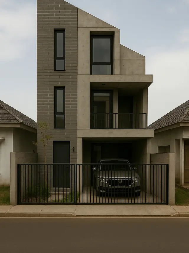 Inspirasi Model Rumah Industrial untuk Lahan Sempit/AI