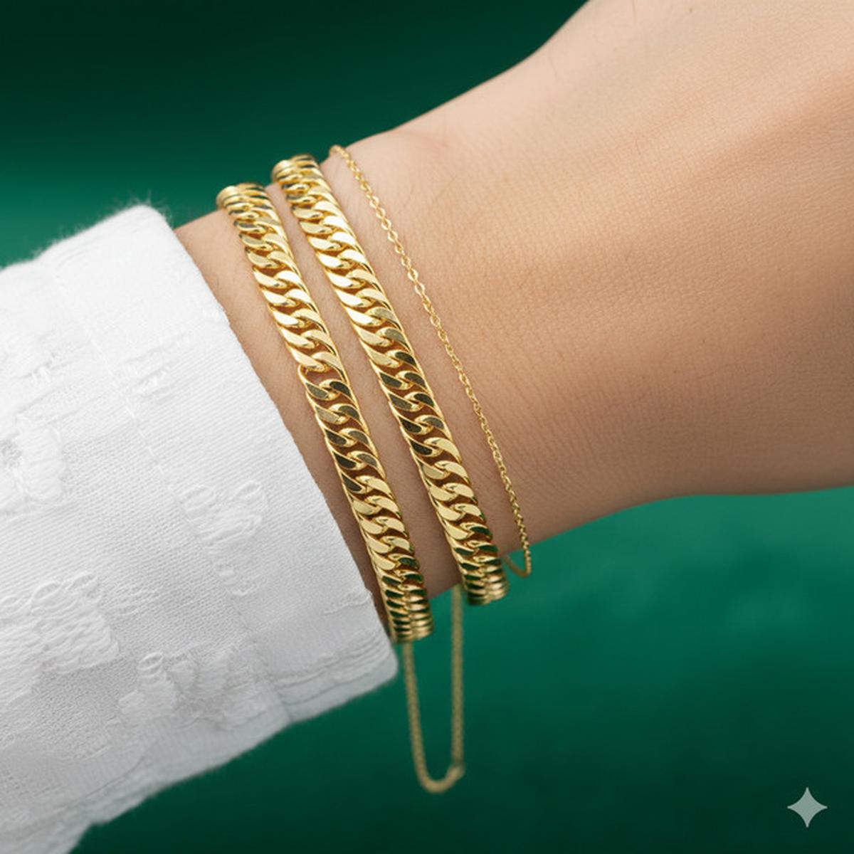 7 Model Gelang Emas Rantai Elegan Untuk Hari Raya, Tampil Memukau