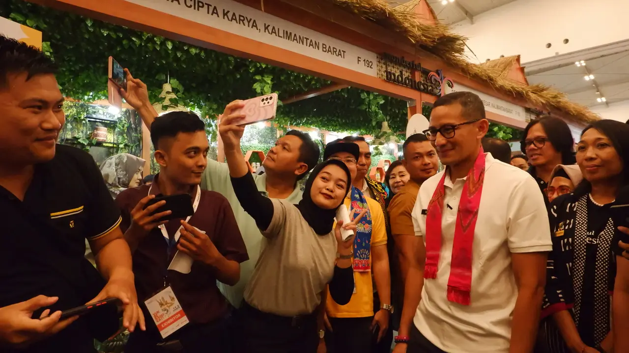 Sandiaga Uno di Kompas Travel Fair, Minggu, 3 September 2023. (dok. Winda Syifa Sahira)