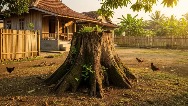 4 Cara DIY Menghilangkan Tunggul Pohon Tua di Halaman Rumah, Aman dan Efektif