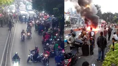 
Warganet keluhkan kemacetan di jalan arteri Pondok Indah. Kemacetan terjadi karena aksi penolakan warga terkait pengosongan rumah dinas TNI.