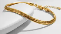8 Model Gelang Emas Tipis Desain Kuat dan Tahan Lama untuk Ibu Rumah Tangga yang Aktif