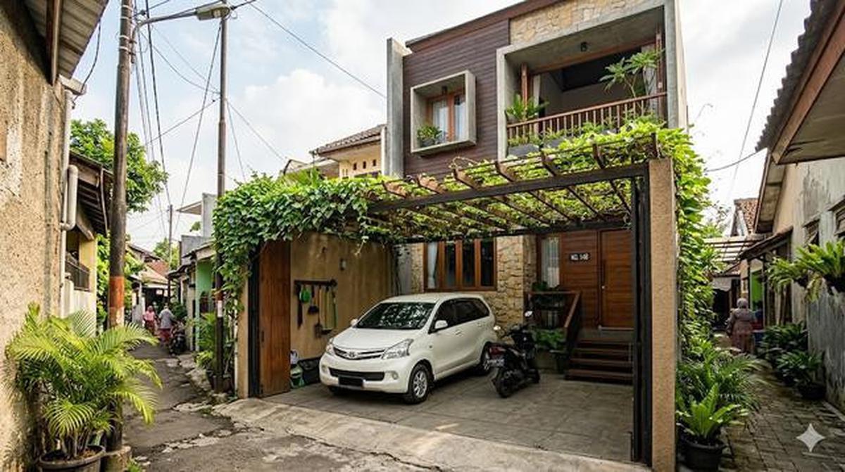 5 Contoh Rumah di Gang Sempit tapi Punya Garasi Luas, Solusi Lahan Perkotaan