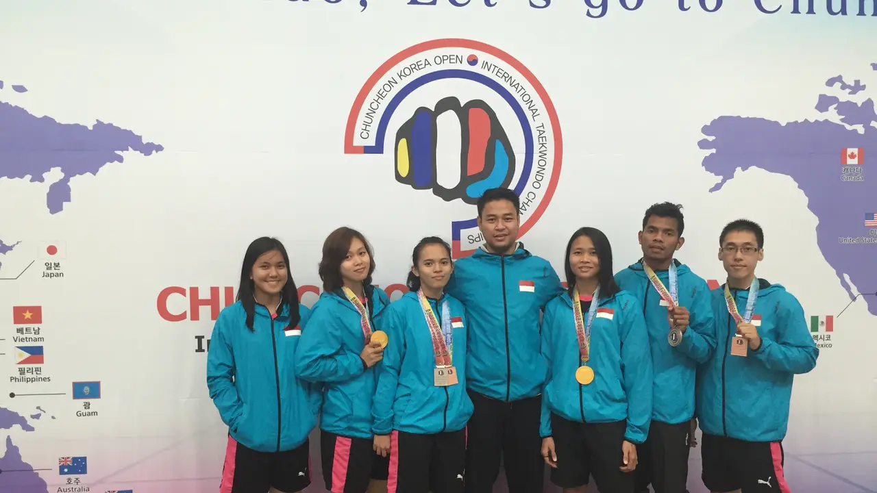 Atlet Taekwondo Indonesia Sabet 6 Medali di Korea