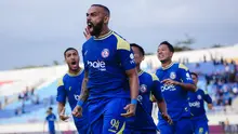 Striker Arema FC, Dalberto Luan Belo. (Bola.com/Iwan Setiawan).
