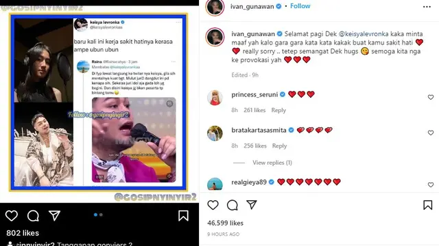 Keisya Levronka Curhat Sakit Hati, Ini Klarifikasi Ivan Gunawan dan Astrid Tiar