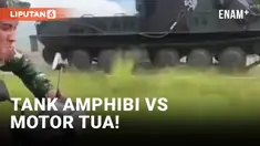 Tank Amphibi vs Motor Tua, Menang Mana?