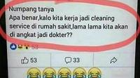 6 Pertanyaan Nyeleneh Ala Warga Facebook (Sumber: Twitter/noncontextreceh)