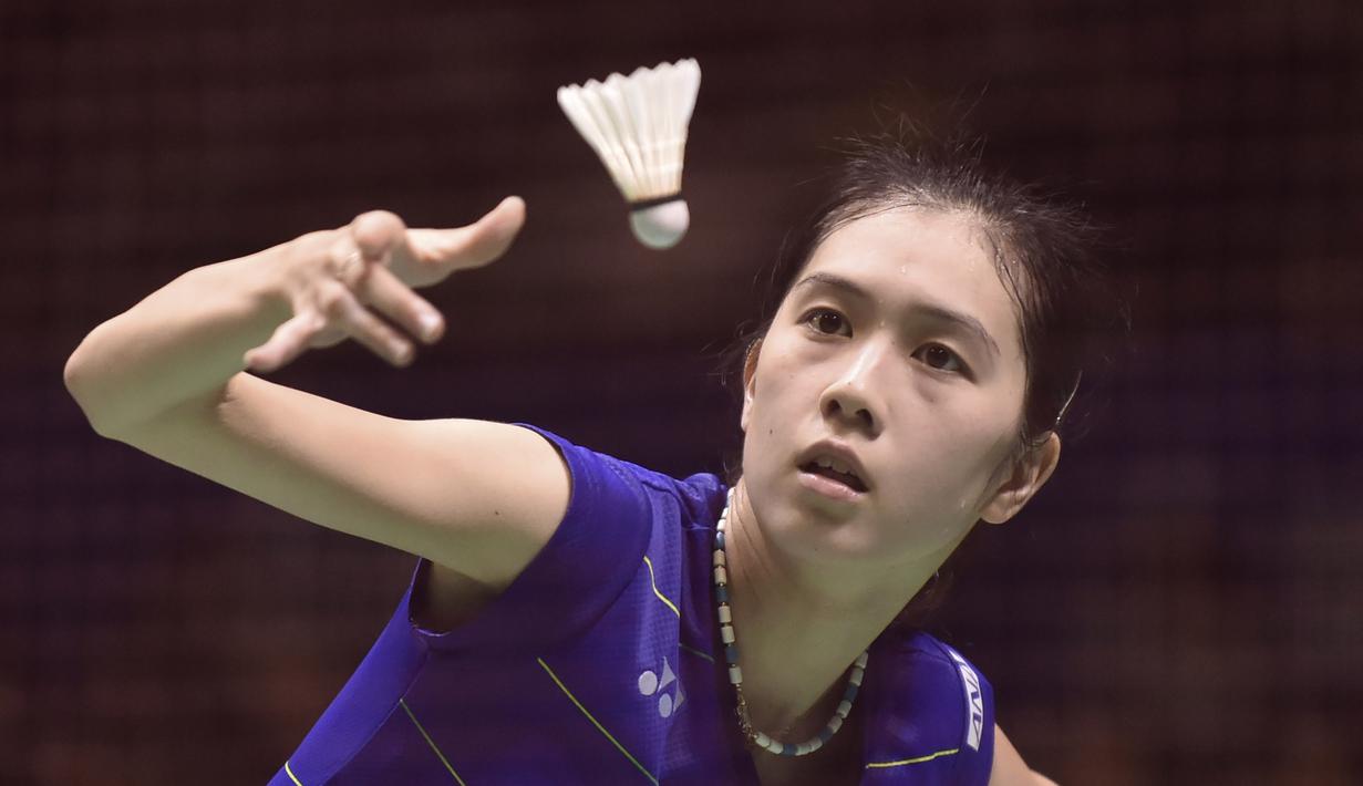 2. Aya Ohori - Pebulutangkis yang memiliki postur tubuh bak model papan atas. Masih berusia 21 tahun, Aya masih berjuang keluar dari bayang-bayang tunggal putri Jepang lainnya, Nozomi dan Akane dalam meraih prestasi. (AFP/Kazuhiro Nogi)