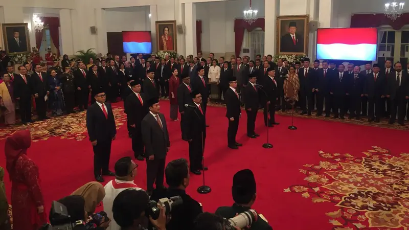 Presiden Joko Widodo atau Jokowi melantik wakil menteri Kabinet Indonesia Maju.