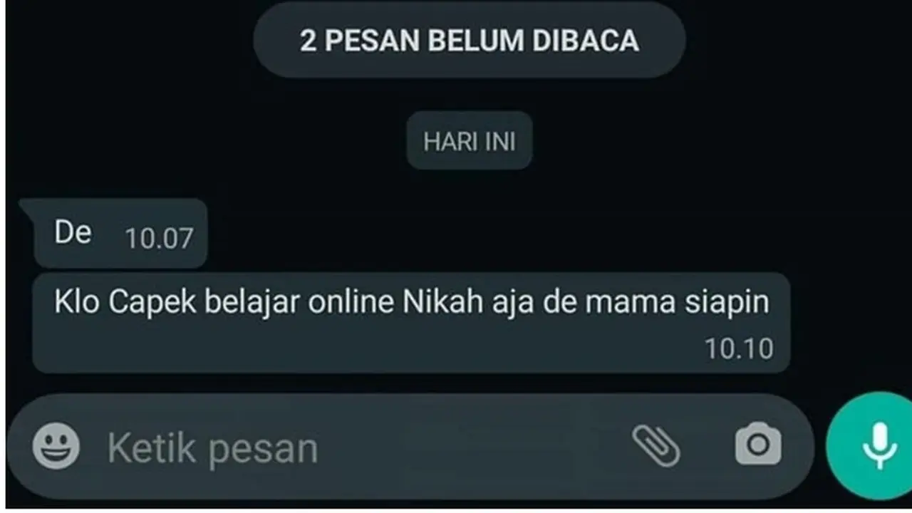 6 Chat Orang Tua ke Anak saat Pagi Hari Ini Bikin Senyum