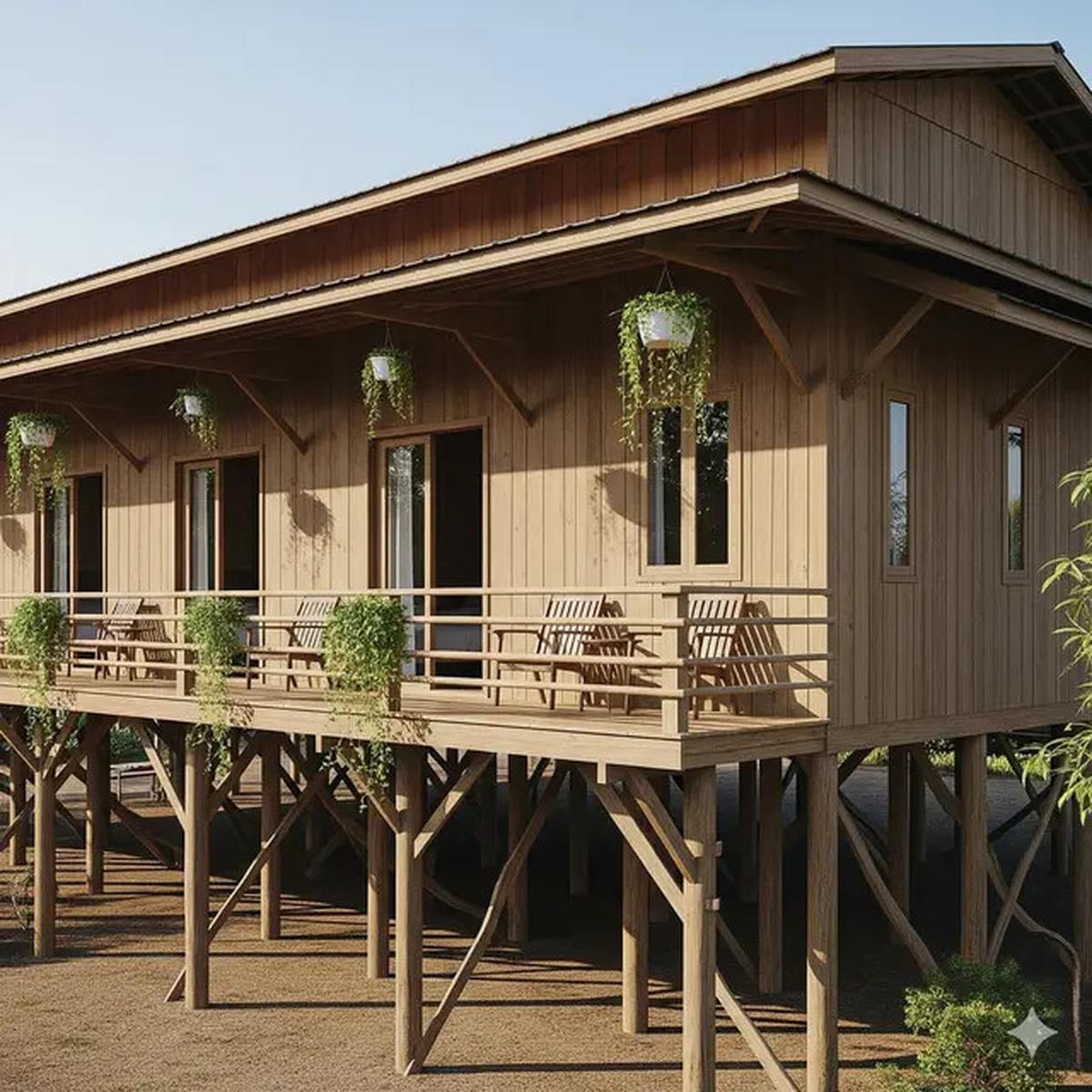 10 Rumah Sederhana Berbentuk Panggung dengan 5 Kamar di Desa, Inspirasi Hunian Nyaman dan Estetik