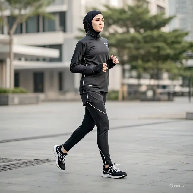 Kombinasi Sporty All-Black