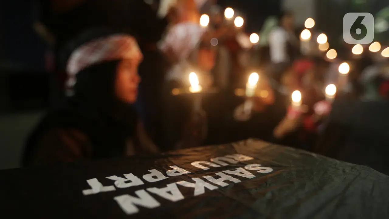 Aksi Lilin dan Doa Bersama Lintas Agama Tuntut RUU PPRT Disahkan