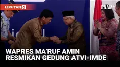 Wakil Presiden RI Ma’ruf Amin meresmikan secara langsung gedung baru Akademi Televisi Indonesia (ATVI)-Institute Media Digital Emtek (IMDE) yang dibangun oleh Grup Emtek Media melalui Yayasan Indosiar di Jalan Damai 11, Duri Kepa, Kebon Jeruk, Jaka...