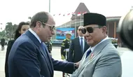 Momen Prabowo Lepas Kepulangan Presiden Mesir El-Sisi di Halim