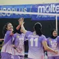 Aksi tim putri BIN o2C pada perempat final Livoli 2022 yang berlangsung di GOR Debes, Tabanan Bali (istimewa)